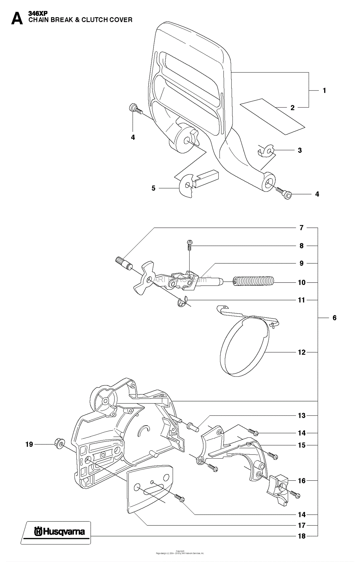 husqvarna 346xp parts diagram